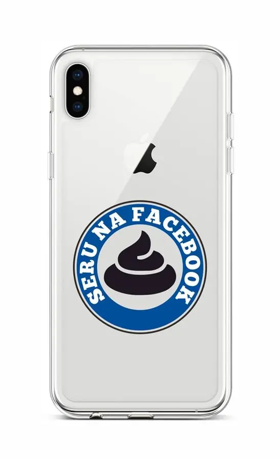 Kryt TopQ iPhone XS silikon Facebook 48524