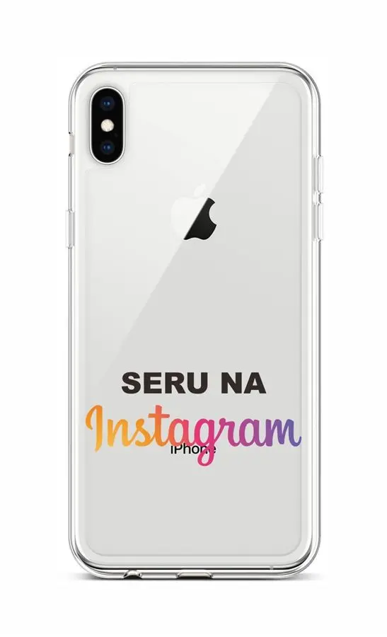 Kryt TopQ iPhone XS silikon Instagram 48526