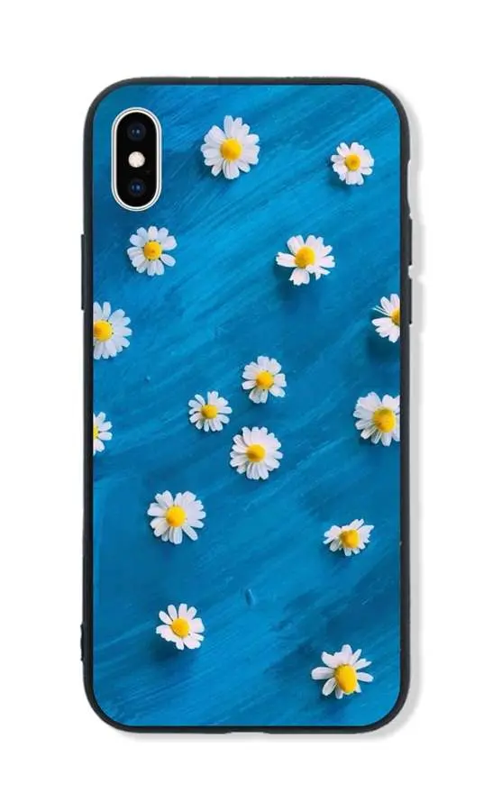 Kryt TopQ LUXURY iPhone XS pevný Daisy 48840