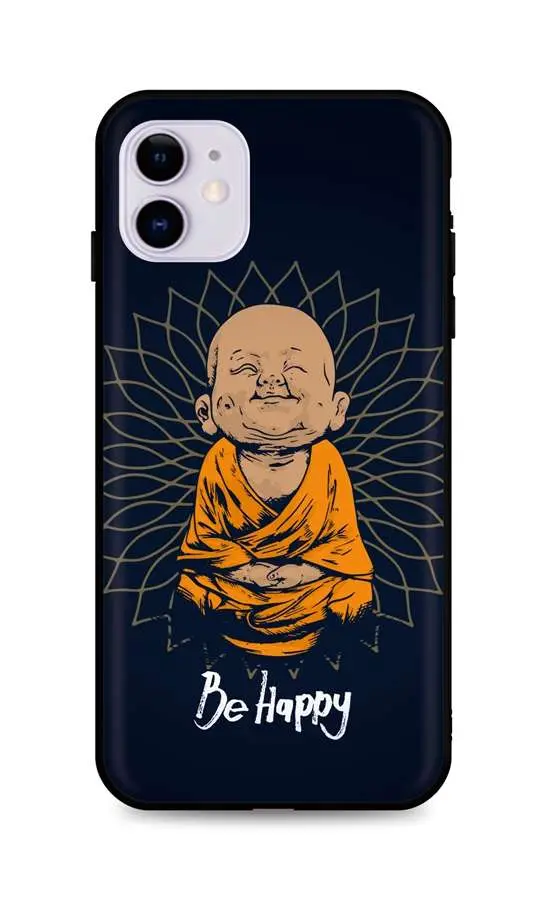 Kryt TopQ iPhone 11 silikon Be Happy 48887
