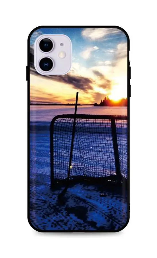 Kryt TopQ iPhone 11 silikon Hockey Sunset 48910