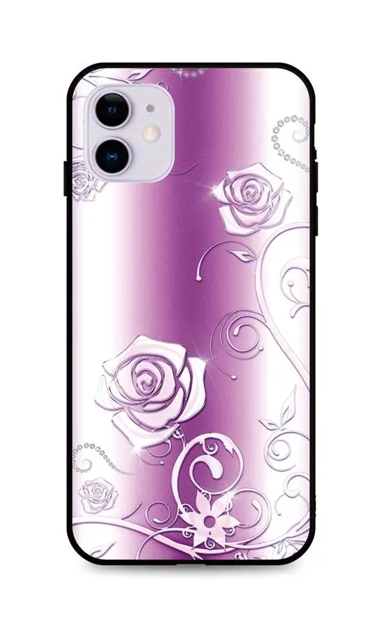 Kryt TopQ iPhone 11 silikon Abstract Roses 48913