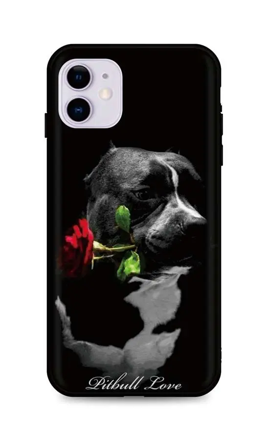 Kryt TopQ iPhone 11 silikon Pitbull Love 48930