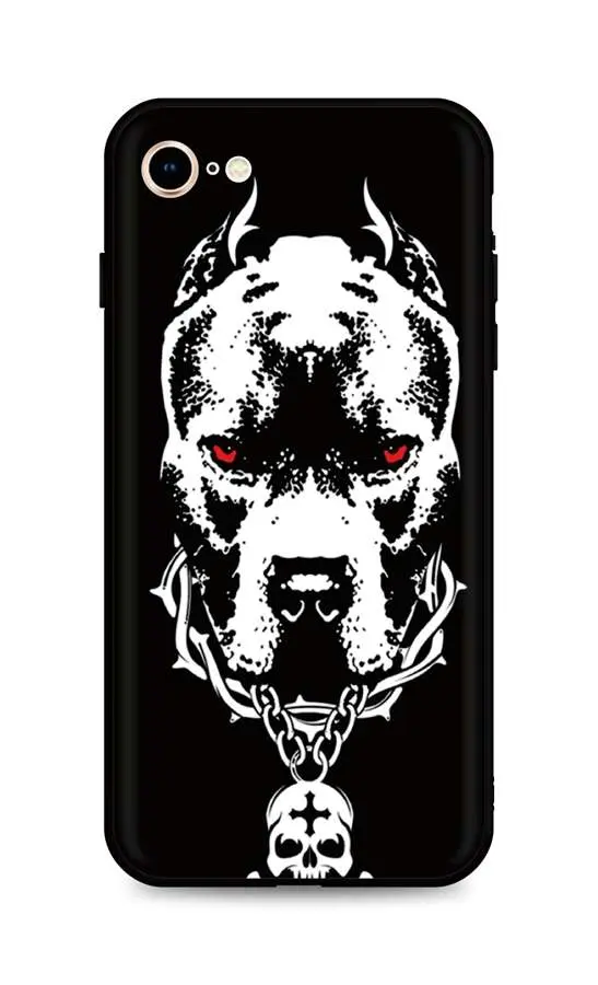 Kryt TopQ iPhone SE 2020 silikon Fighting Dog 49266