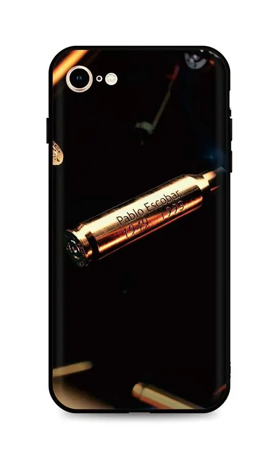 Kryt TopQ iPhone SE 2020 silikon Pablo Escobar Bullet 49288