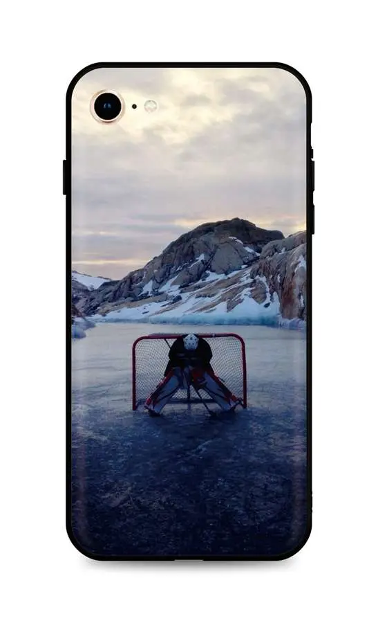 Kryt TopQ iPhone SE 2020 silikon Hockey Goalie 49316
