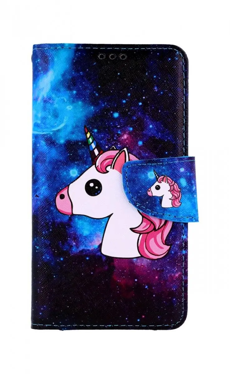Pouzdro TopQ iPhone 11 knížkové Space Unicorn 49783