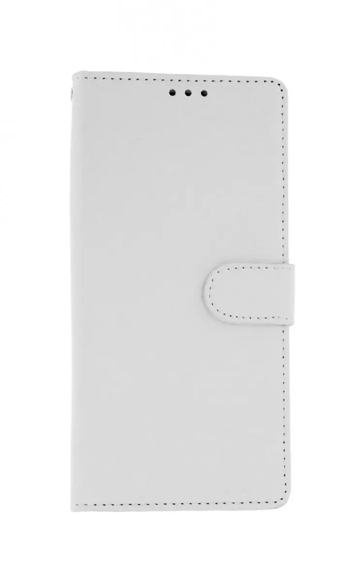 Kryt TopQ Xiaomi Redmi 9 knížkový bílý s přezkou 51071