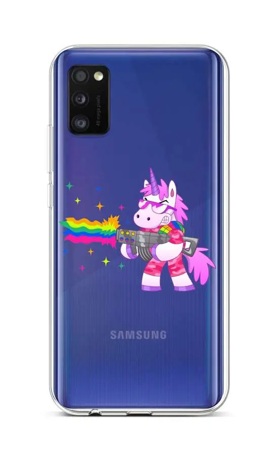 Kryt TopQ Samsung A41 silikon Rainbow Gun 52671