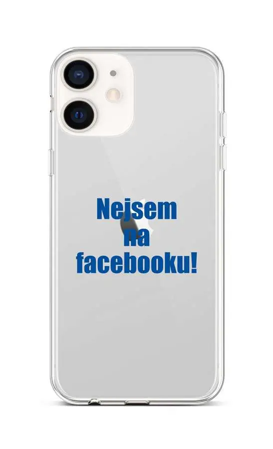 Kryt TopQ iPhone 12 mini silikon Nejsem na Facebooku 53253