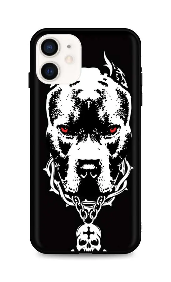 Kryt TopQ iPhone 12 mini silikon Fighting Dog 53281