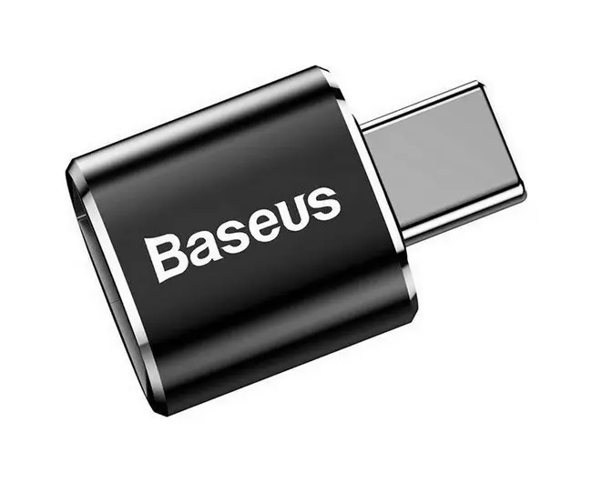 Adaptér OTG Baseus USB / USB-C (Type-C) černý 53340