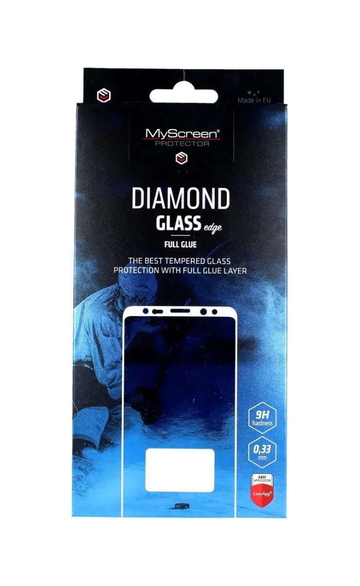 Tvrzené sklo MyScreen iPhone 12 Pro Max DIAMOND FullGlue černé MS-53808