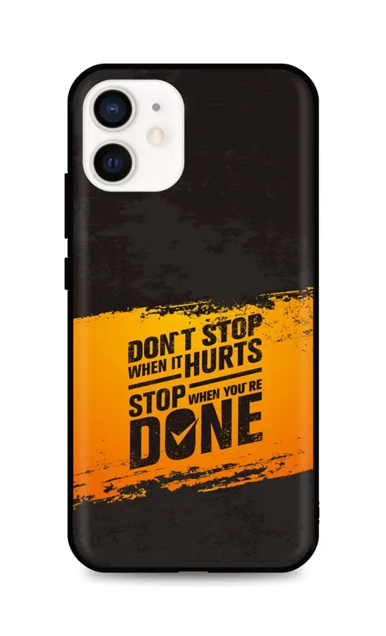 Kryt TopQ iPhone 12 mini silikon Don´t Stop 54243