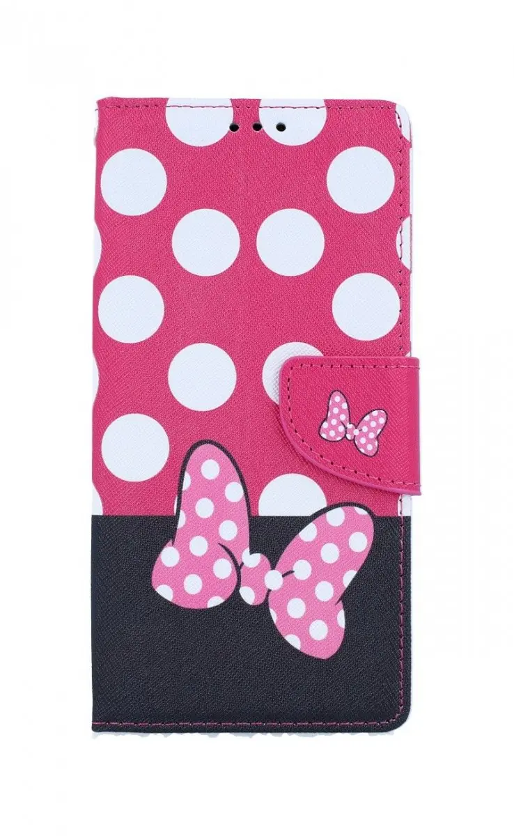 Pouzdro TopQ iPhone SE 2020 knížkové Minnie Mouse 54678