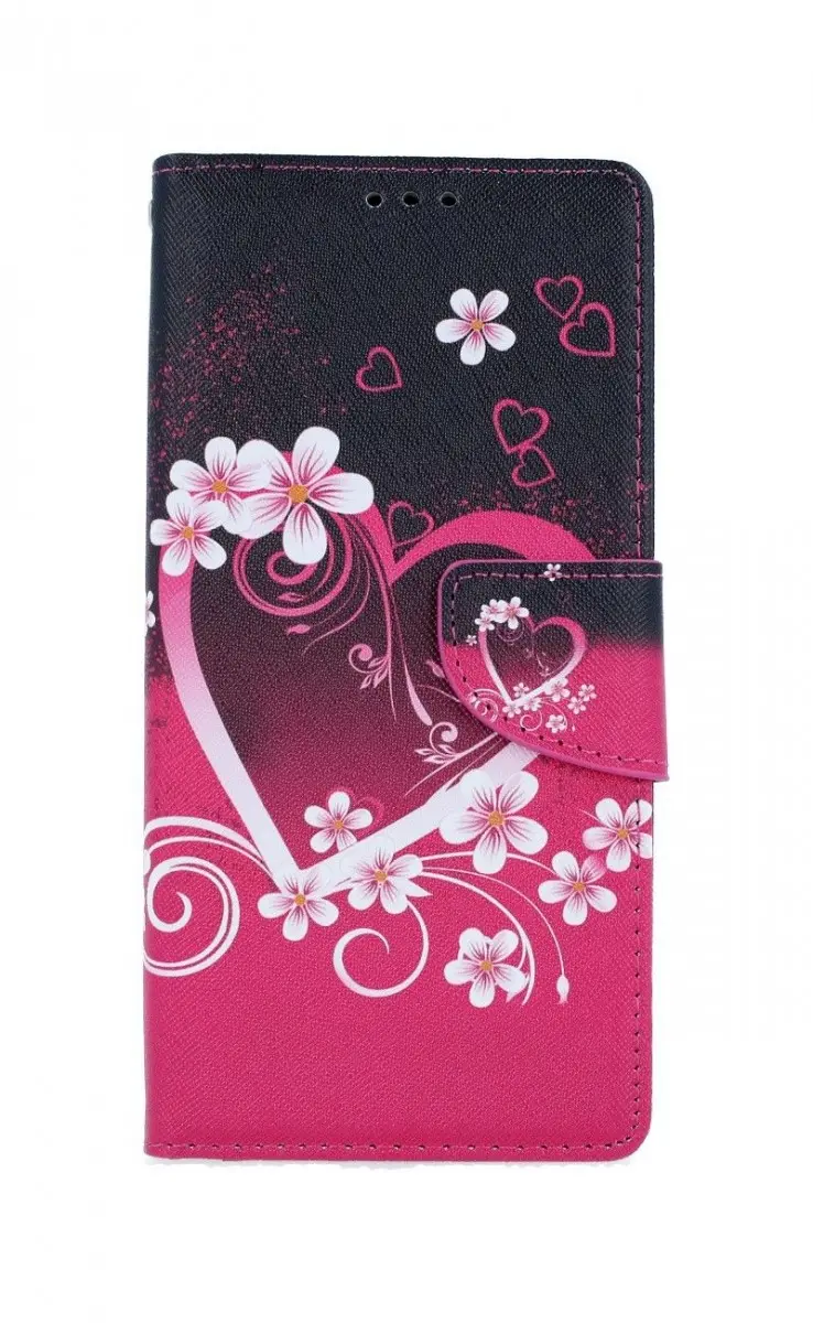 Pouzdro TopQ iPhone SE 2020 knížkové Romantika 54704
