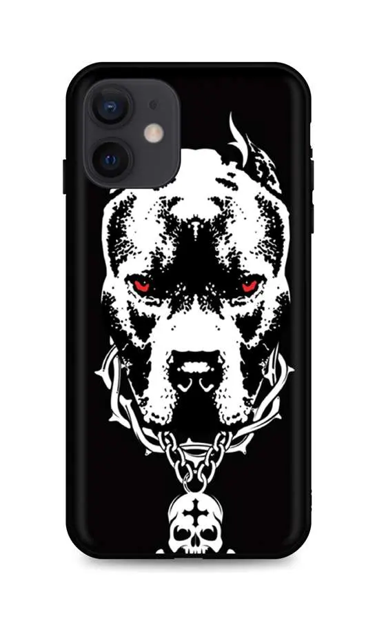 Kryt TopQ iPhone 12 silikon Fighting Dog 55094