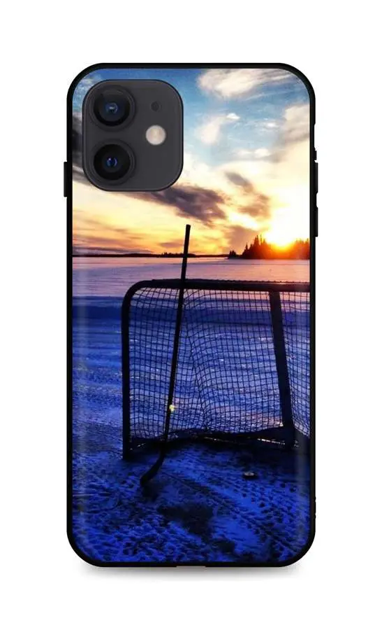 Kryt TopQ iPhone 12 silikon Hockey Sunset 55156