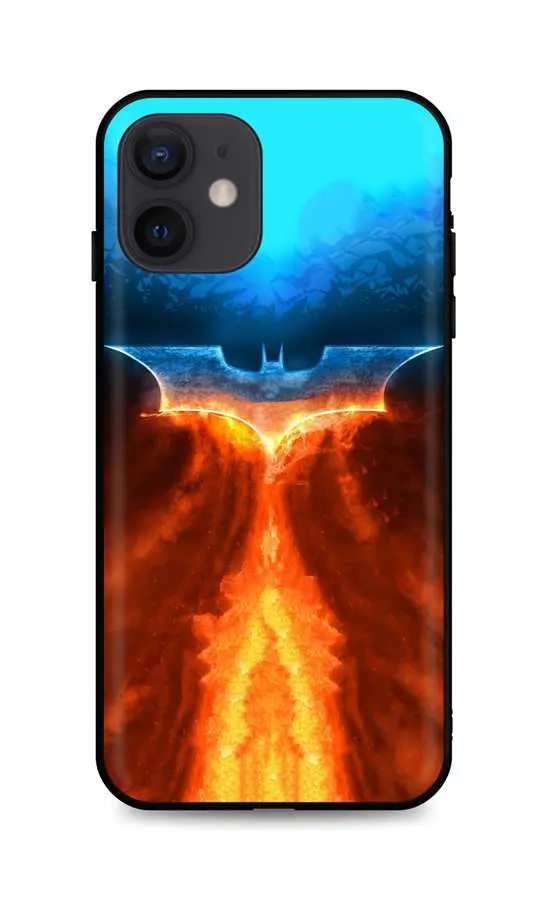 Kryt TopQ iPhone 12 silikon Fiery Batman 55158