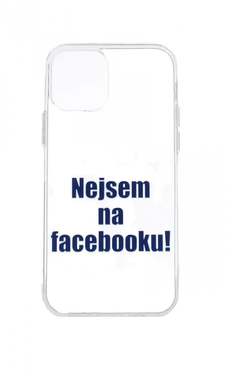 Kryt TopQ iPhone 12 silikon Nejsem na Facebooku 55211