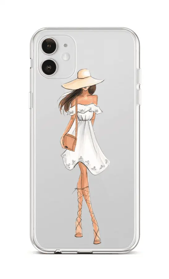 Kryt TopQ iPhone 12 silikon Lady 5 55280