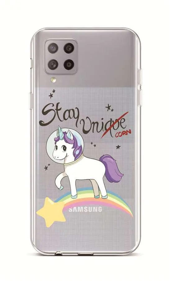 Kryt TopQ Samsung A42 silikon Stay Unicorn 55420