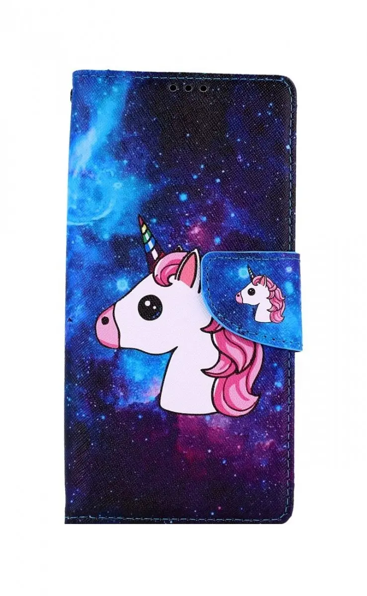 Pouzdro TopQ Samsung A42 knížkové Space Unicorn 55572