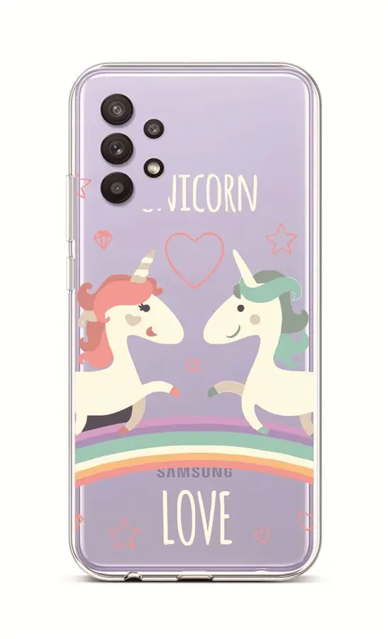 Kryt TopQ Samsung A32 5G silikon Unicorn Love 55742