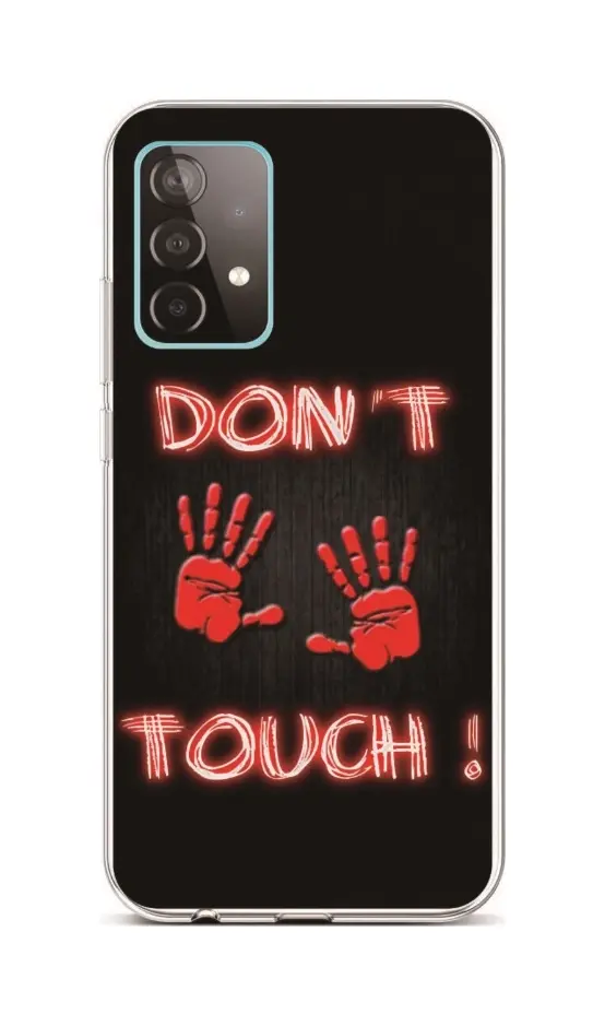 Kryt TopQ Samsung A52 silikon Don't Touch Red 55766