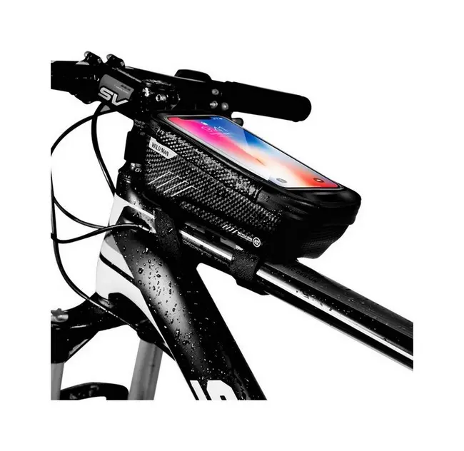 Pouzdro WildMan E2 pro mobilní telefon na rám kola černé XL 56496