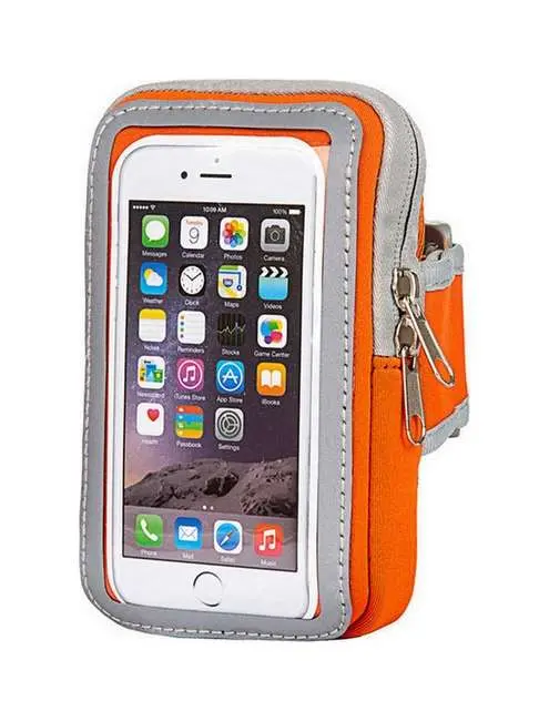 Sportovní pouzdro TopQ na ruku Cloth velikost XL oranžové 56580
