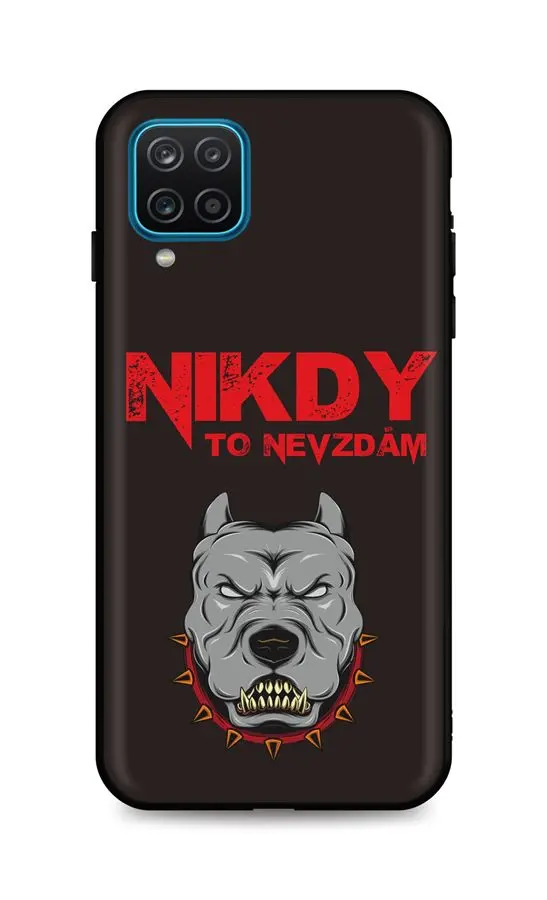 Kryt TopQ Samsung A12 silikon Nikdy to nevzdám 56790