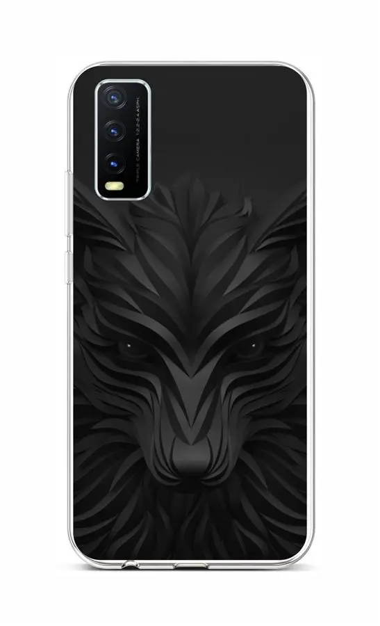 Kryt TopQ Vivo Y20s silikon Černý vlk 56936