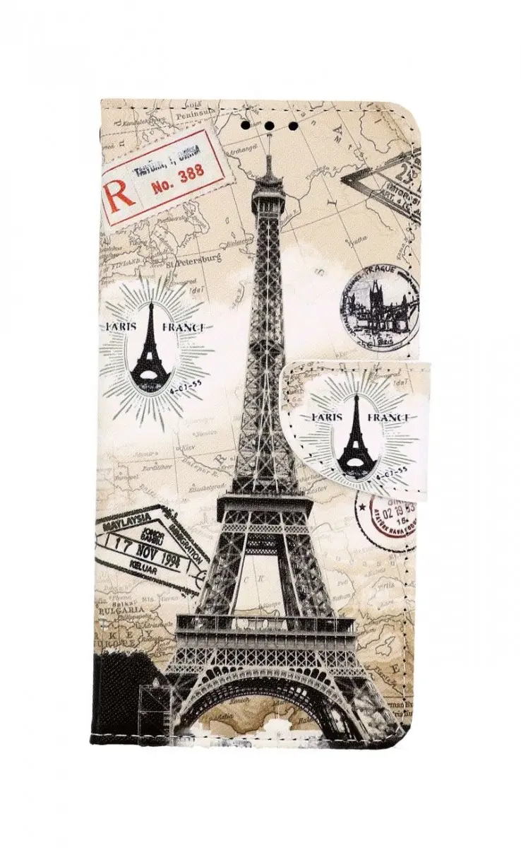 Pouzdro TopQ Vivo Y20s knížkové Paris 2 57081