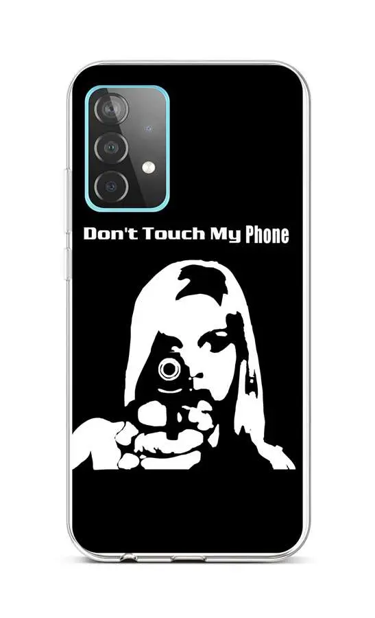 Kryt TopQ Samsung A52 silikon Don't Touch Gun 57345