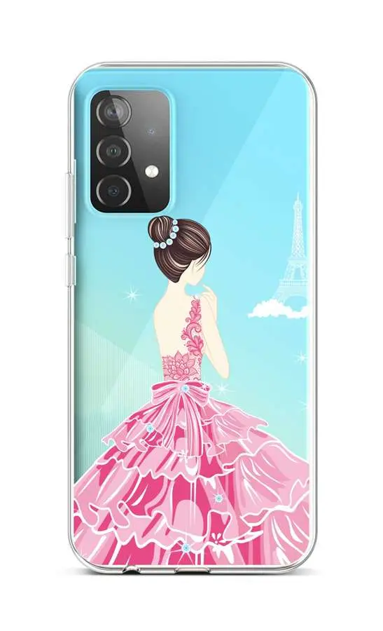 Kryt TopQ Samsung A52 silikon Pink Princess 57393