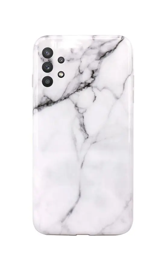 Kryt TopQ Samsung A32 5G silikon Mramor bílý 57888