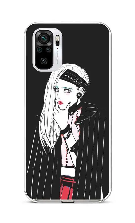 Kryt TopQ Xiaomi Redmi Note 10 silikon Dark Girl 58999
