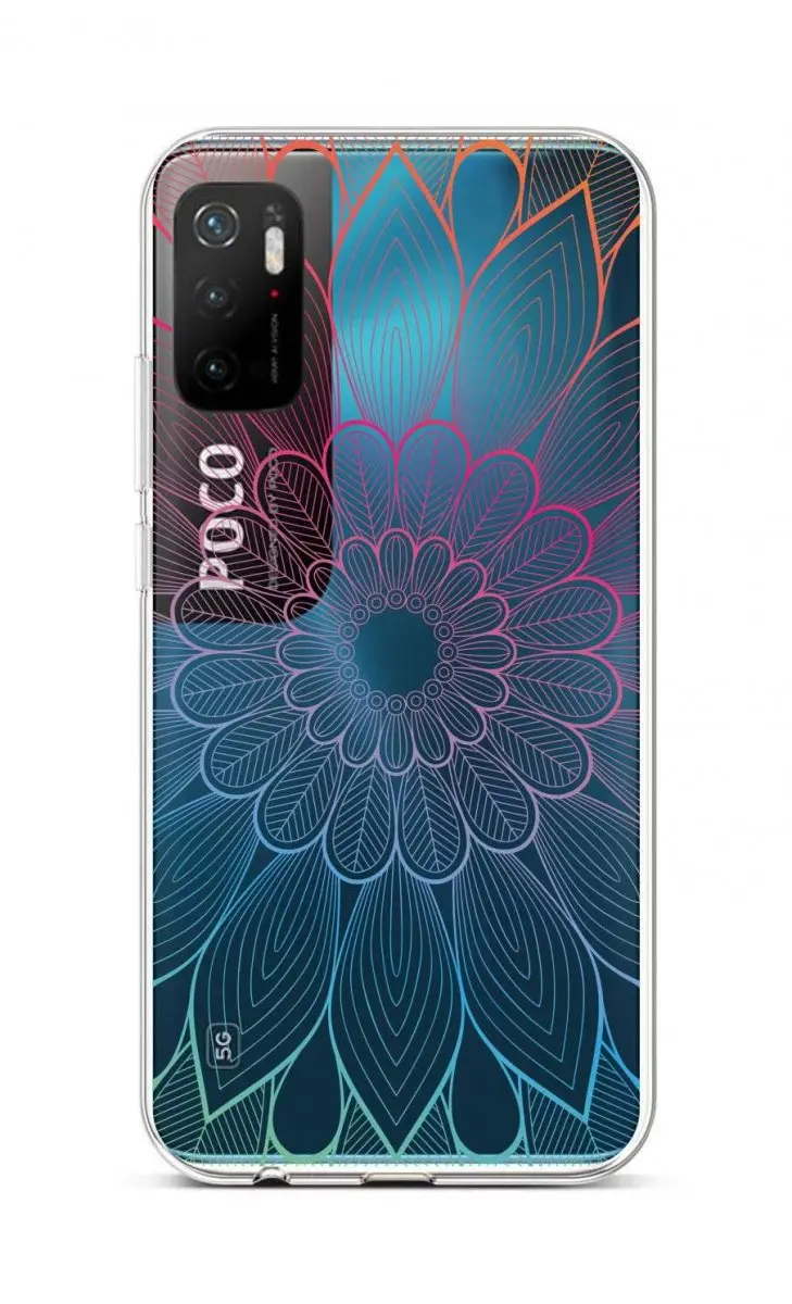 Kryt TopQ Xiaomi Poco M3 Pro silikon Rainbow Mandala 59954