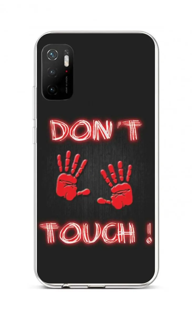 Kryt TopQ Xiaomi Poco M3 Pro silikon Don´t Touch Red 59967