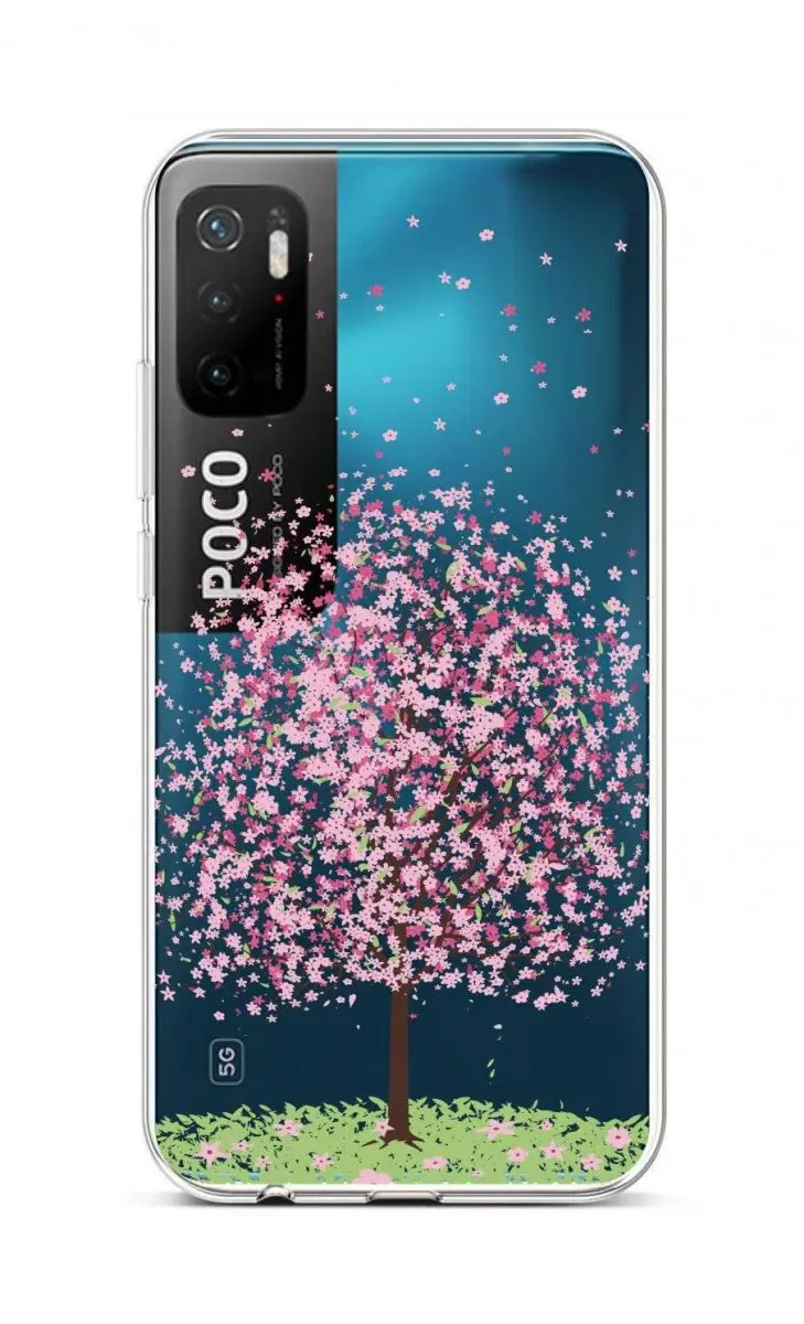 Kryt TopQ Xiaomi Poco M3 Pro silikon Blossom Tree 59974