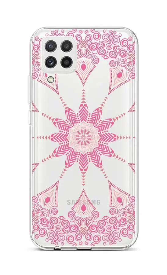 Kryt TopQ Samsung A22 silikon Pink Mandala 60538