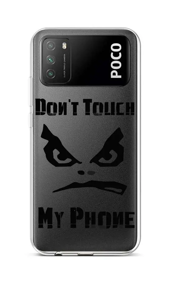 Kryt TopQ Xiaomi Poco M3 silikon Don't Touch průhledný 60641