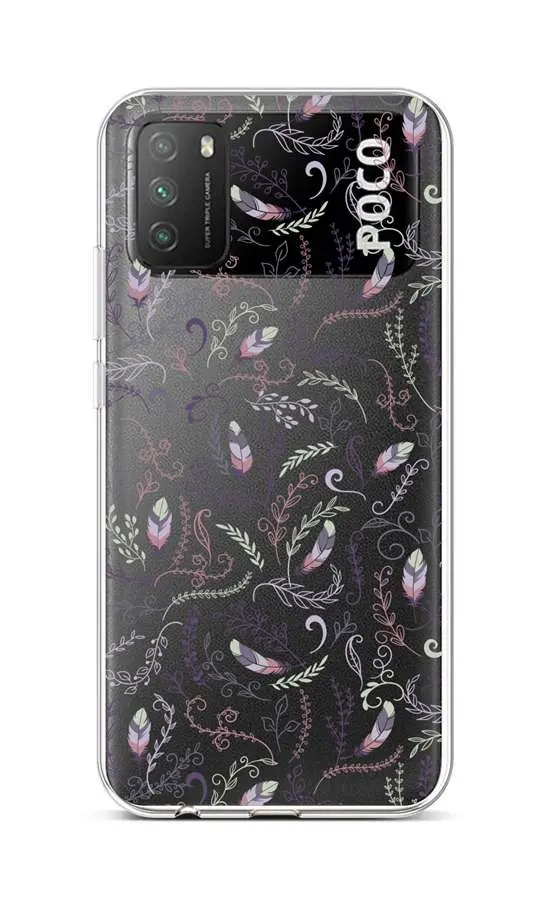 Kryt TopQ Xiaomi Poco M3 silikon Peříčka 2 60654