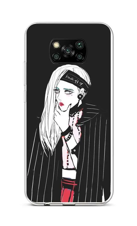 Kryt TopQ Xiaomi Poco X3 silikon Dark Girl 60785