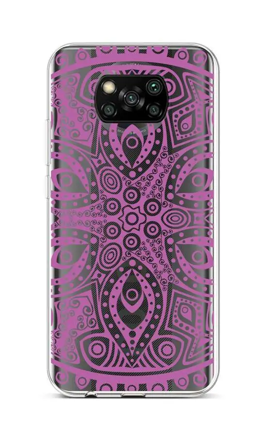 Kryt TopQ Xiaomi Poco X3 silikon Violet Mandala 60828