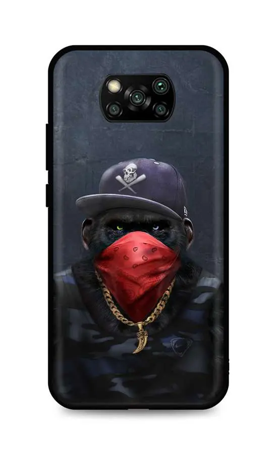 Kryt TopQ Xiaomi Poco X3 silikon Monkey Gangster 60924