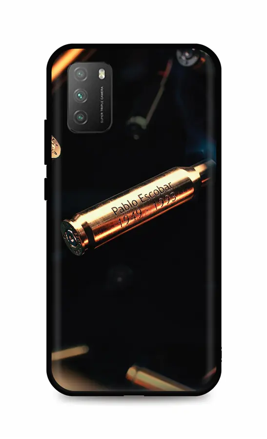 Kryt TopQ Xiaomi Poco M3 silikon Pablo Escobar Bullet 60974