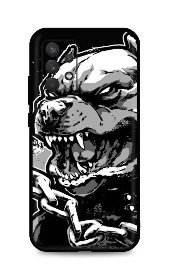 Kryt TopQ Samsung A32 silikon Agressive Pitbull 61770