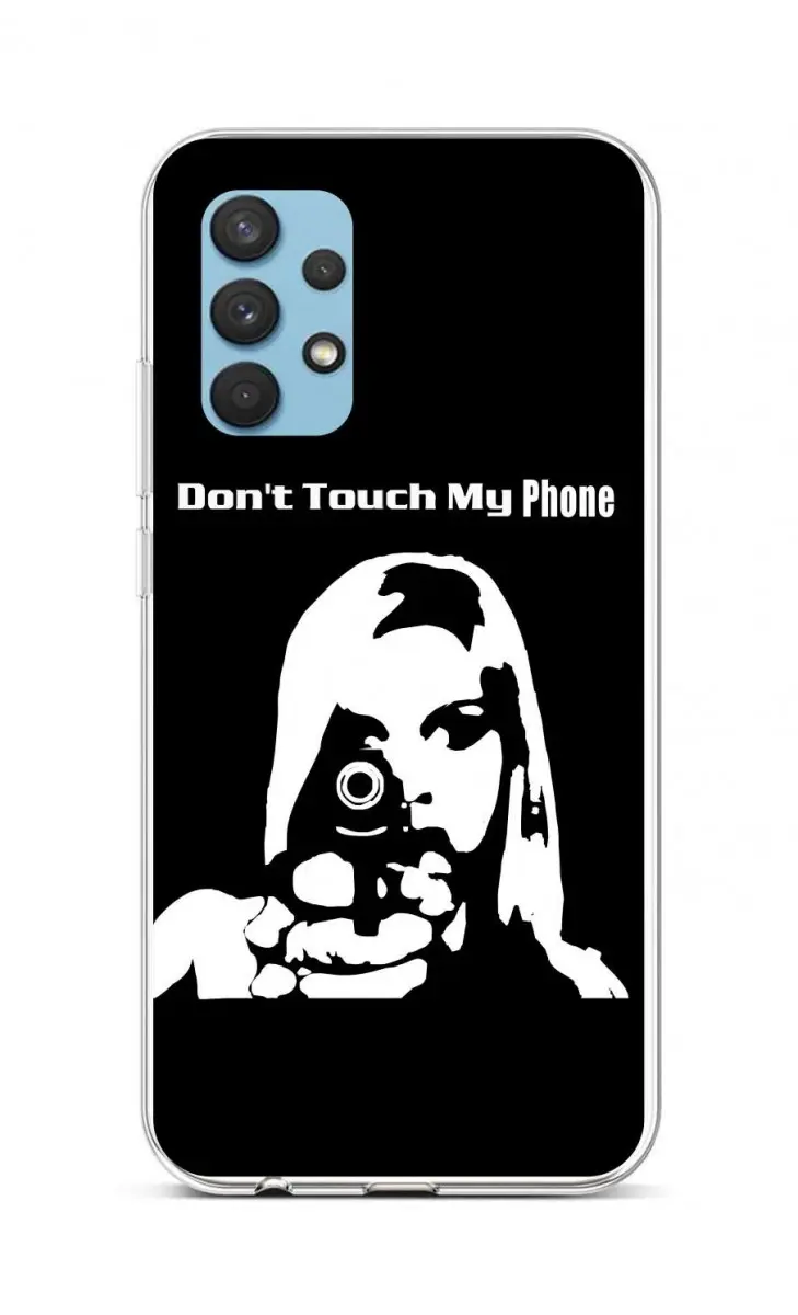 Kryt TopQ Samsung A32 silikon Don't Touch Gun 61880